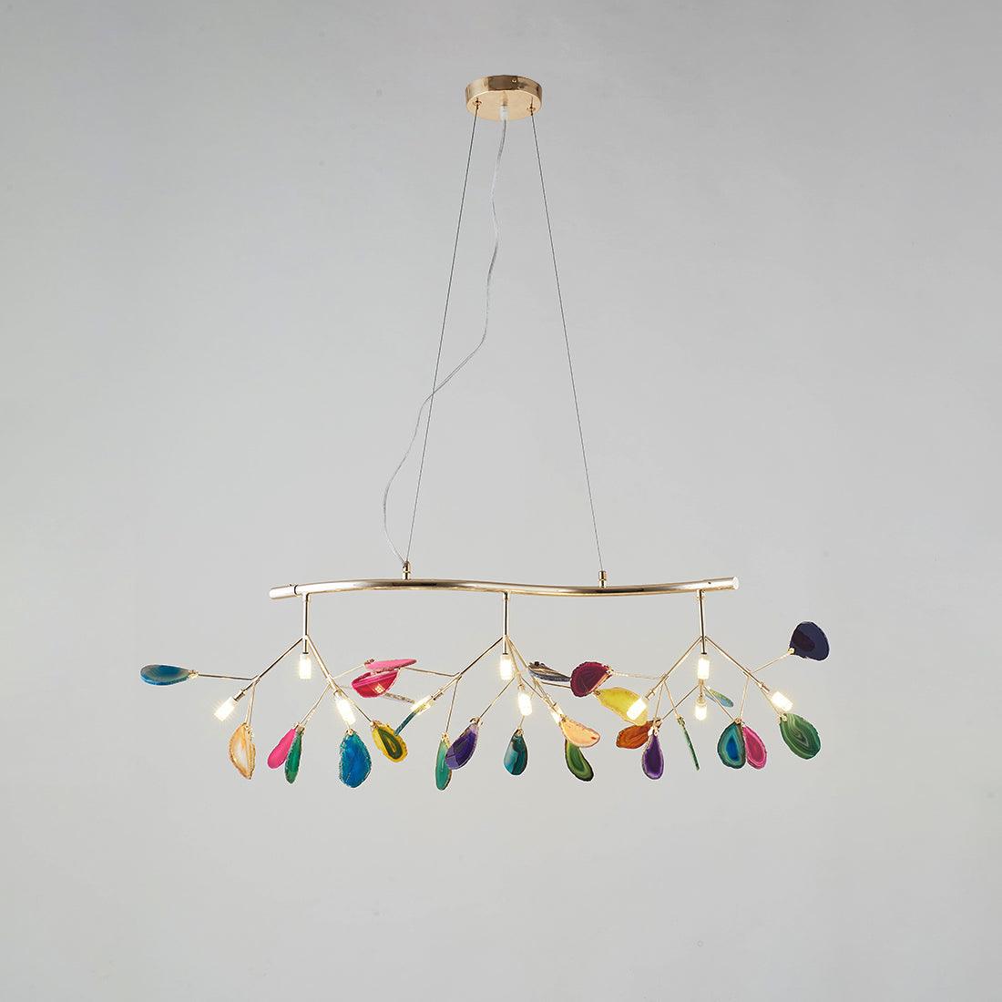 Olivia Agate Colorful Branching Chandelier