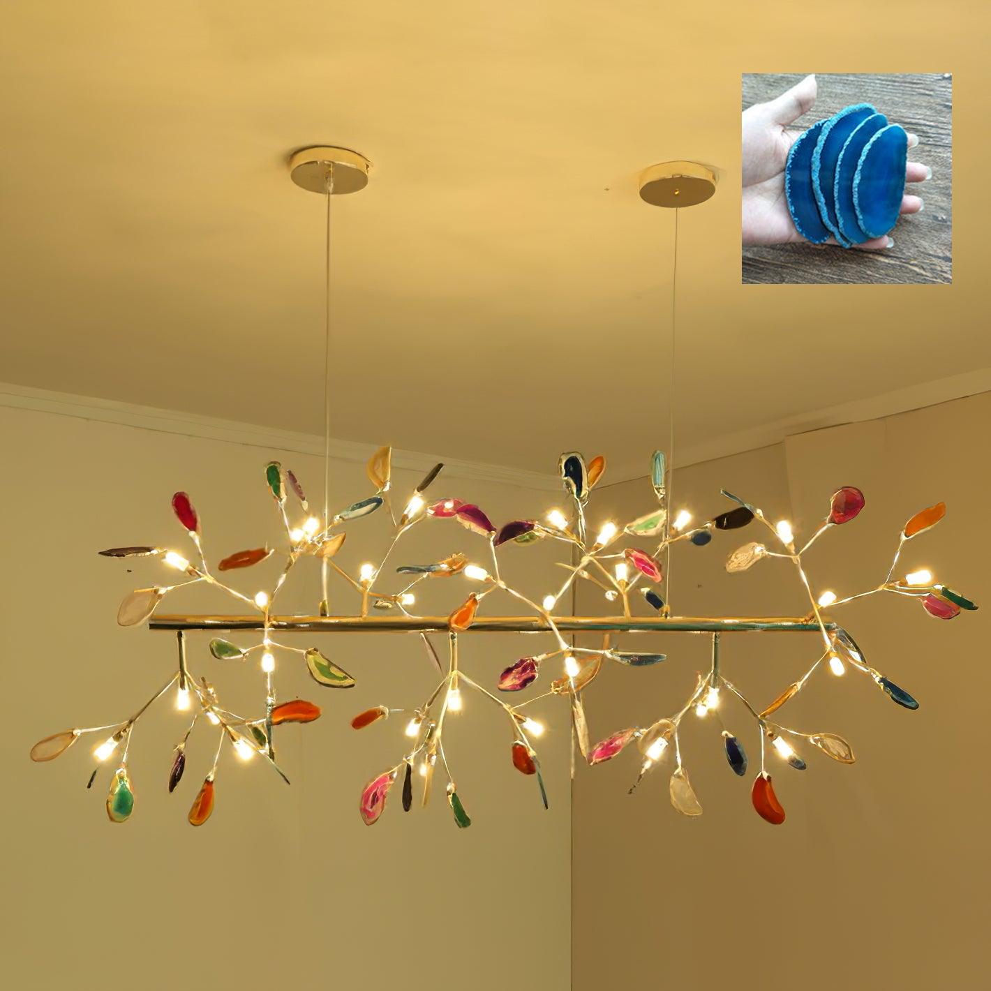 Olivia Agate Colorful Branching Chandelier