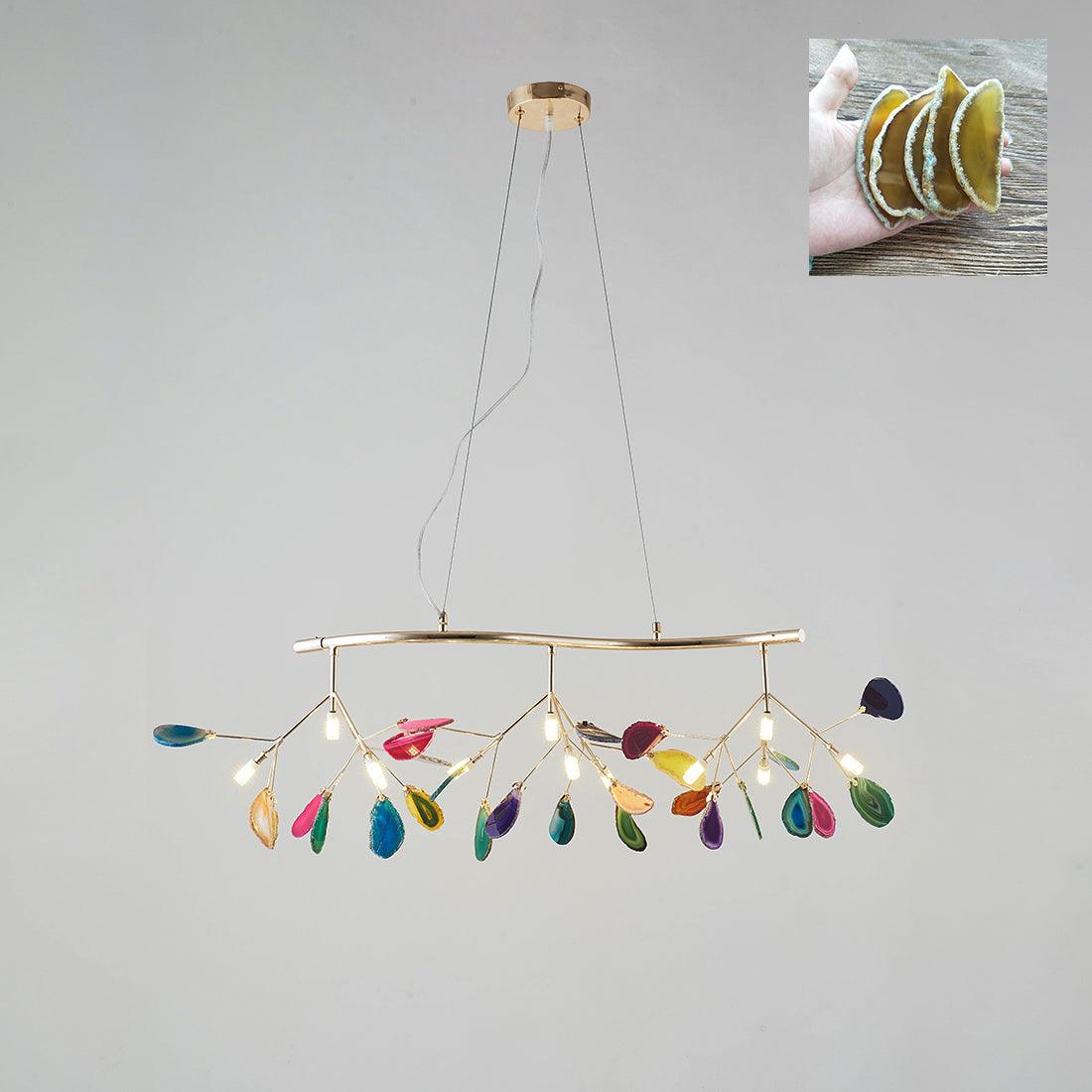 Olivia Agate Colorful Branching Chandelier