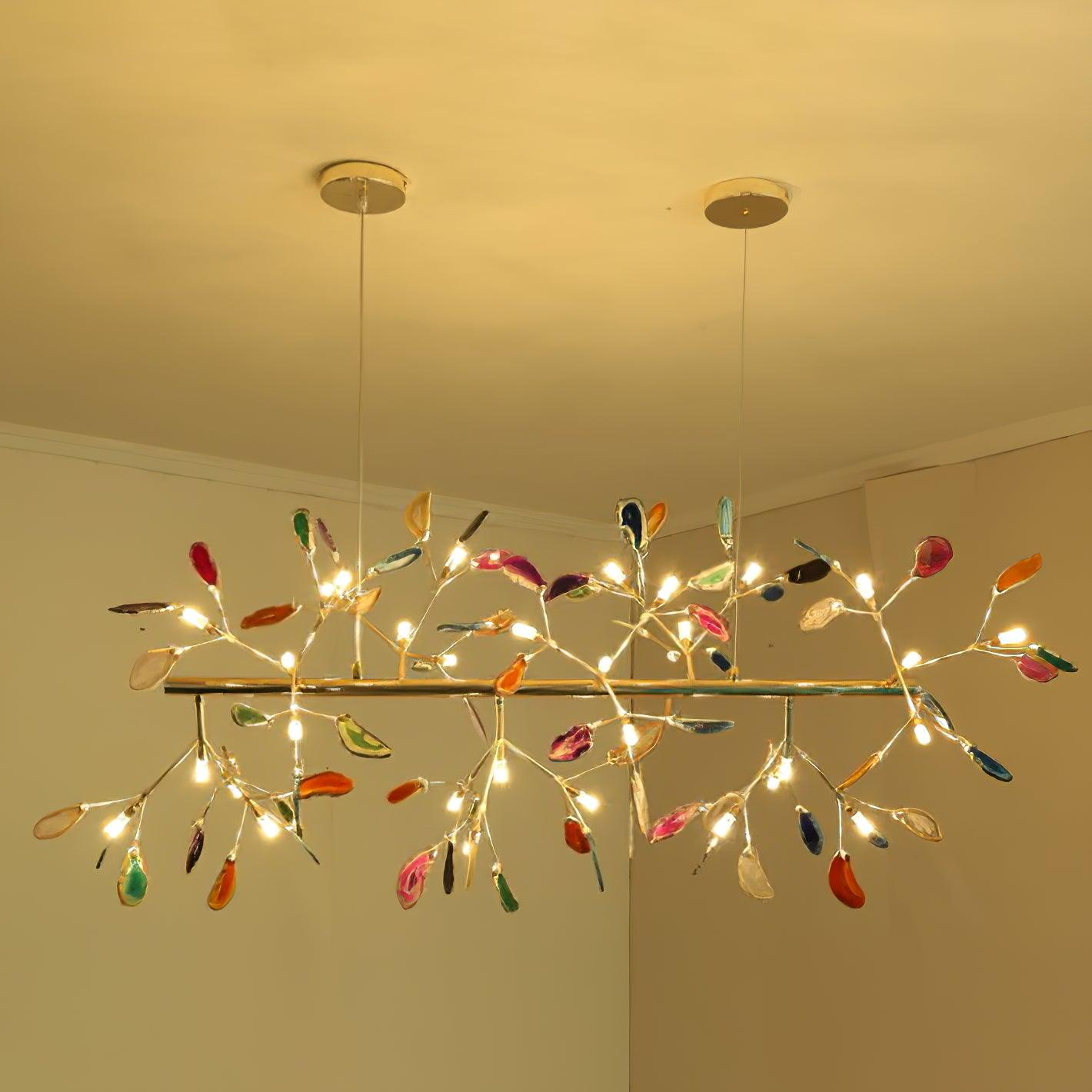Olivia Agate Colorful Branching Chandelier