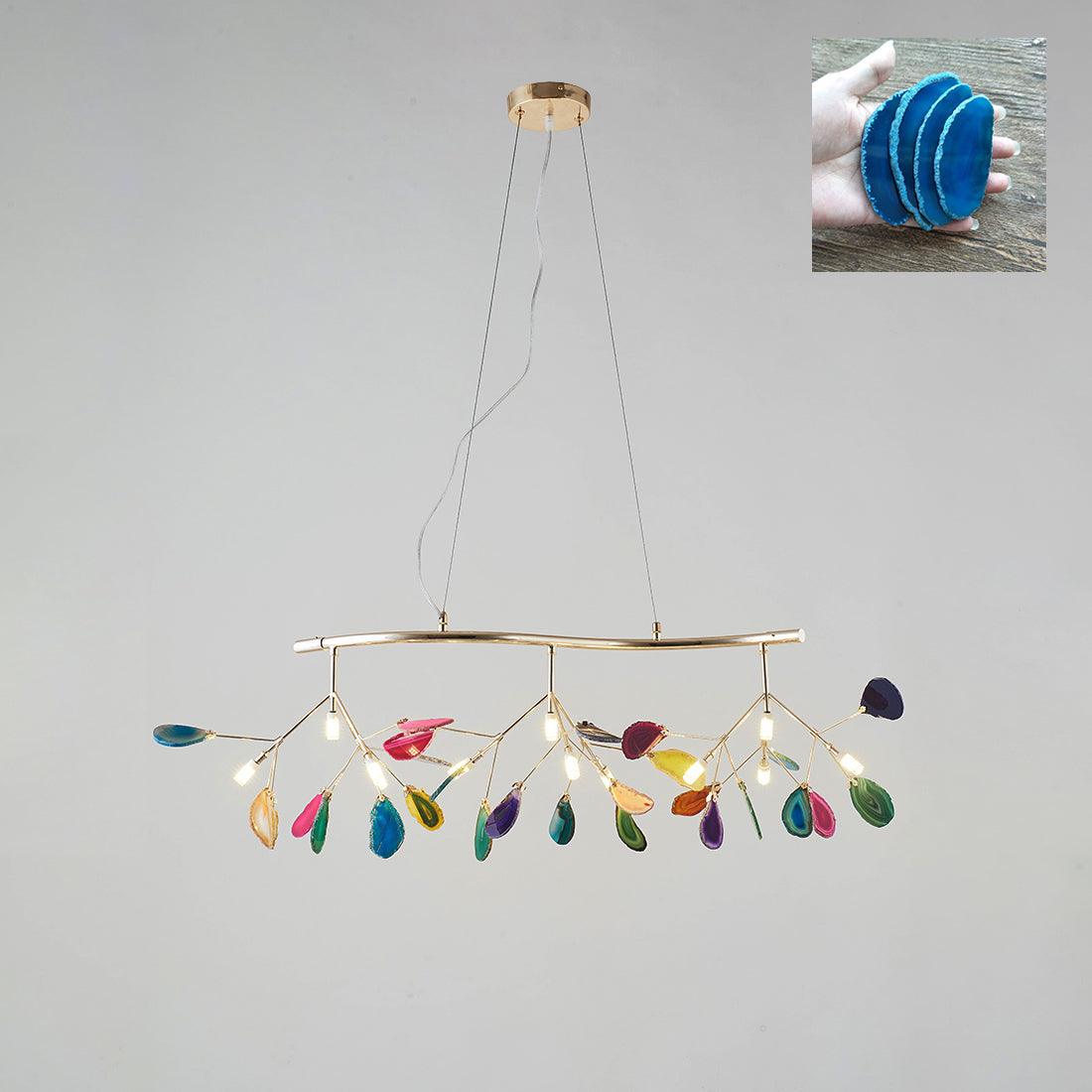 Olivia Agate Colorful Branching Chandelier