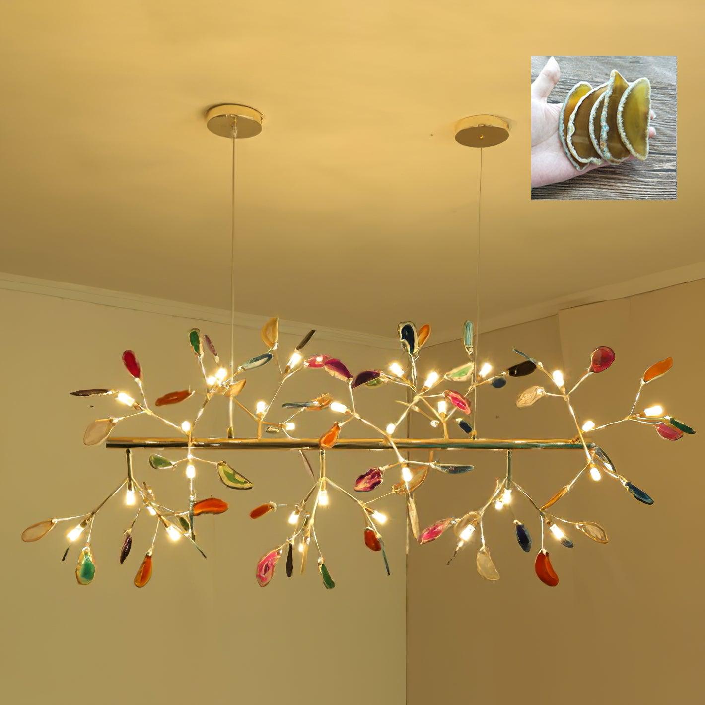 Olivia Agate Colorful Branching Chandelier