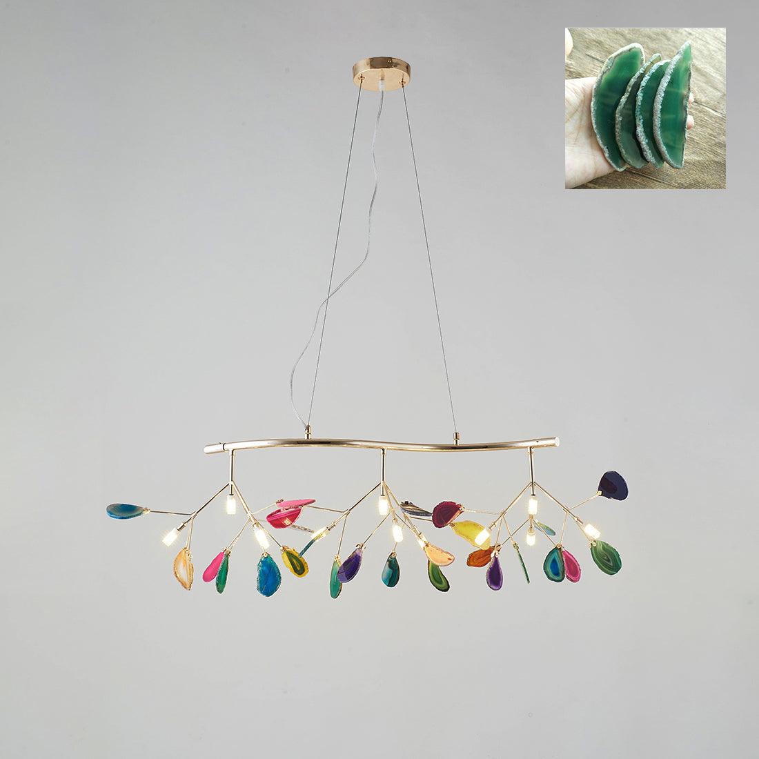Olivia Agate Colorful Branching Chandelier