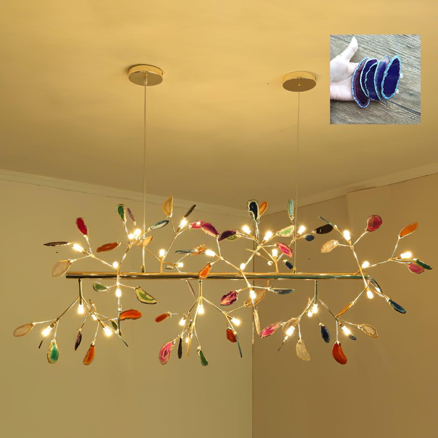 Olivia Agate Colorful Branching Chandelier