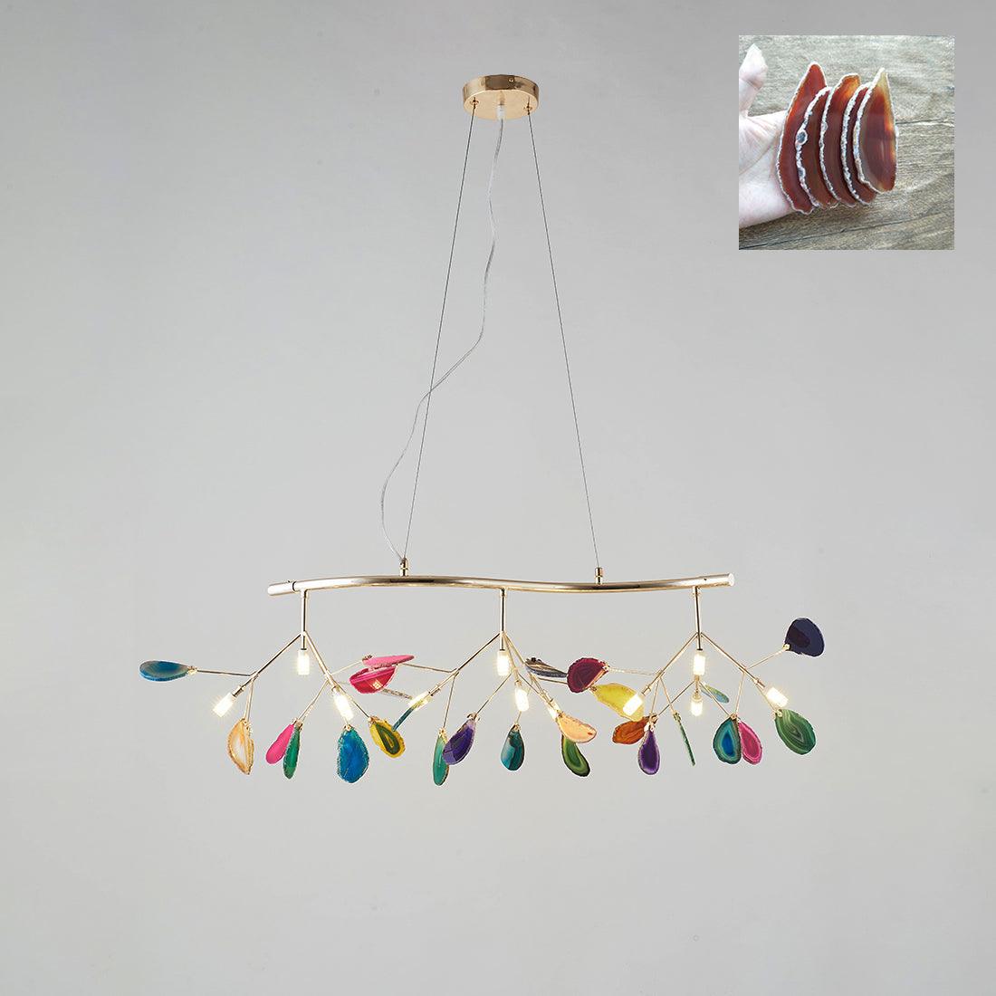 Olivia Agate Colorful Branching Chandelier