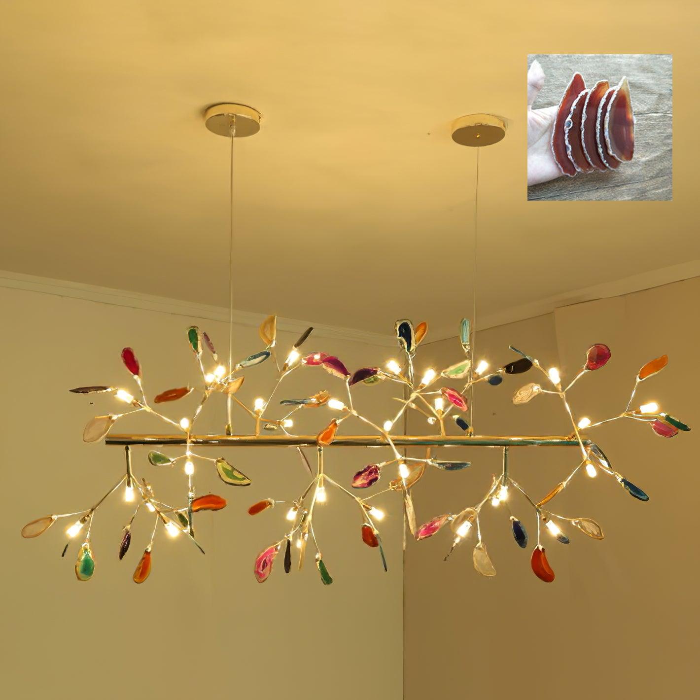 Olivia Agate Colorful Branching Chandelier