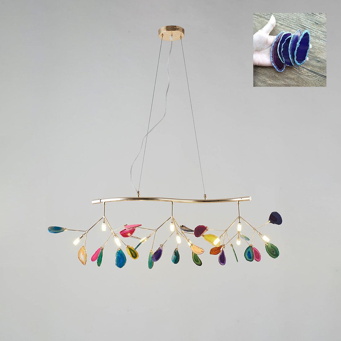 Olivia Agate Colorful Branching Chandelier