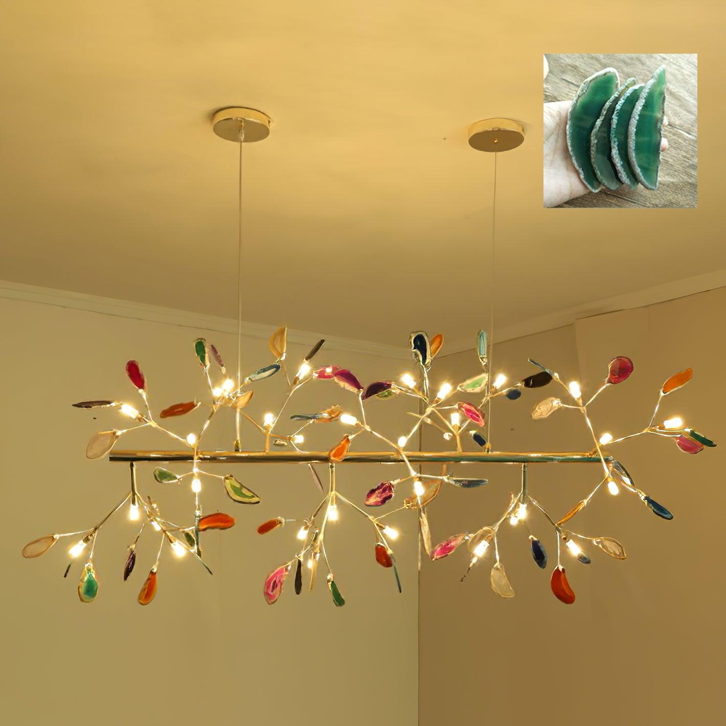 Olivia Agate Colorful Branching Chandelier