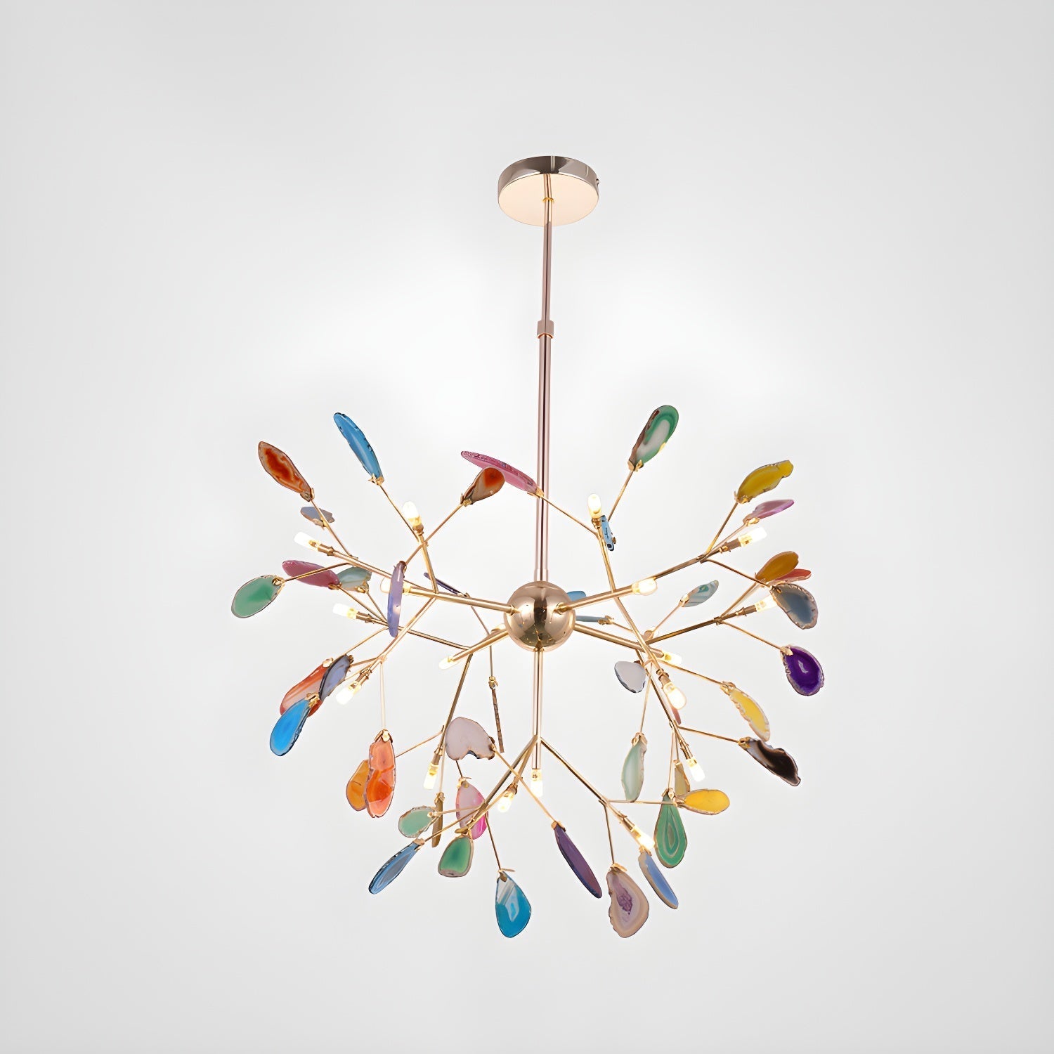 Olivia Agate Colorful Branching Chandelier