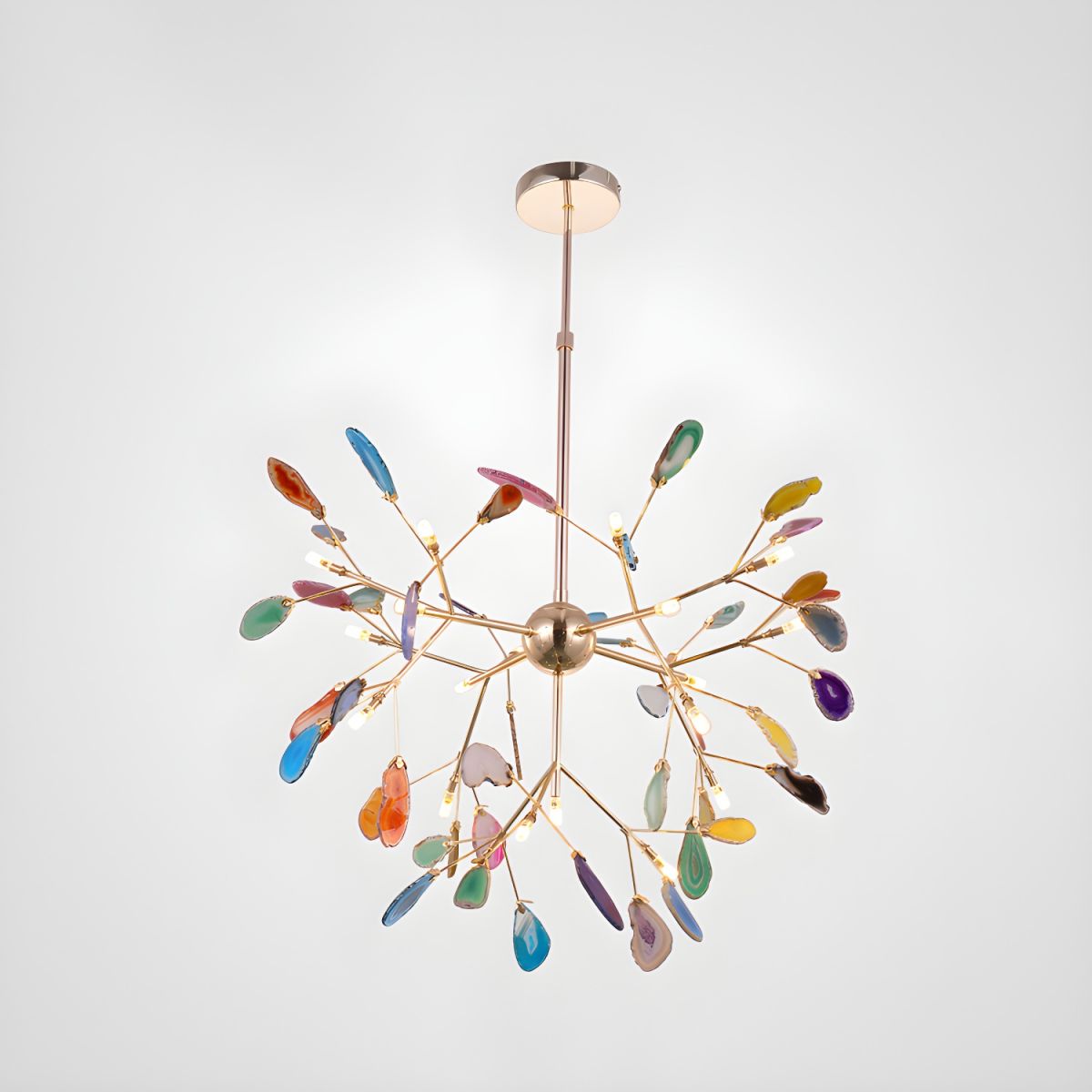 Olivia Agate Colorful Branching Chandelier