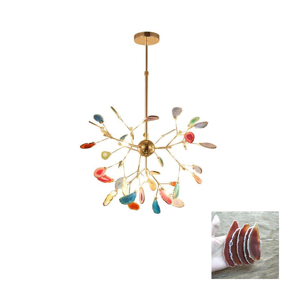 Olivia Agate Colorful Branching Chandelier
