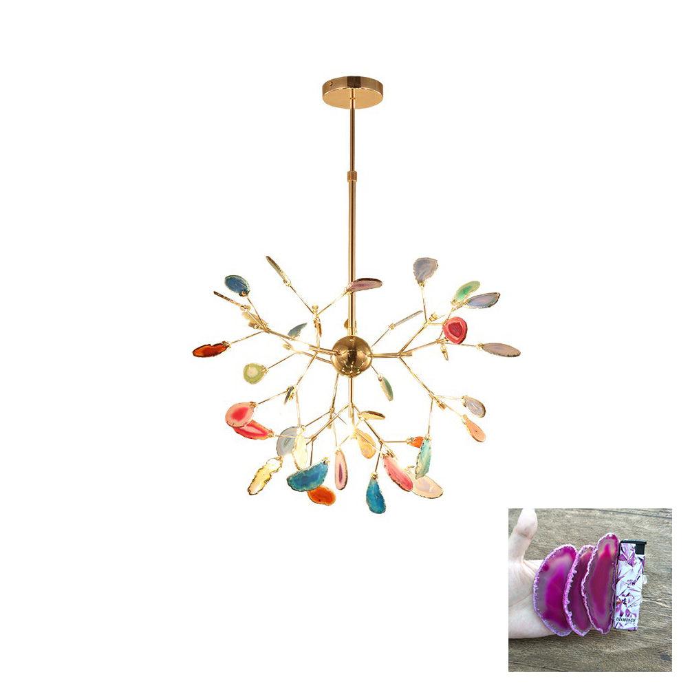 Olivia Agate Colorful Branching Chandelier