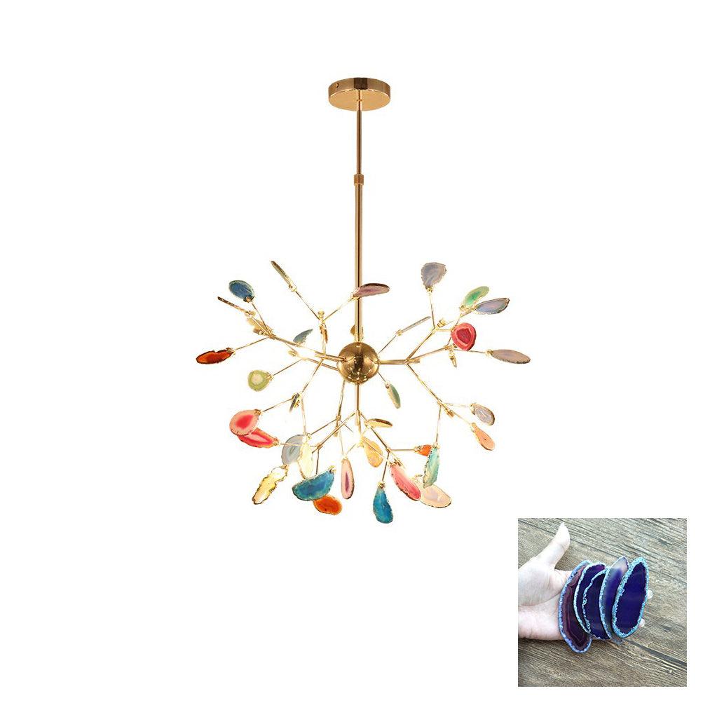 Olivia Agate Colorful Branching Chandelier