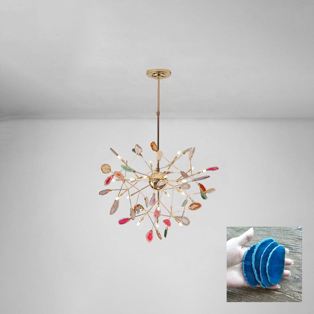 Olivia Agate Colorful Branching Chandelier