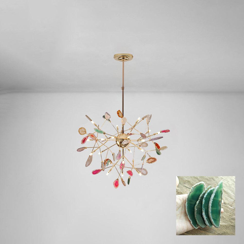 Olivia Agate Colorful Branching Chandelier