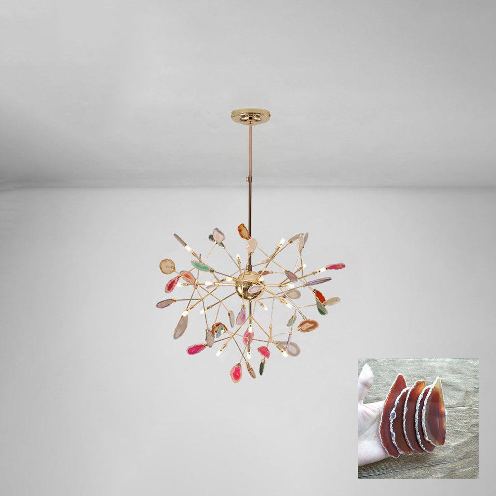 Olivia Agate Colorful Branching Chandelier