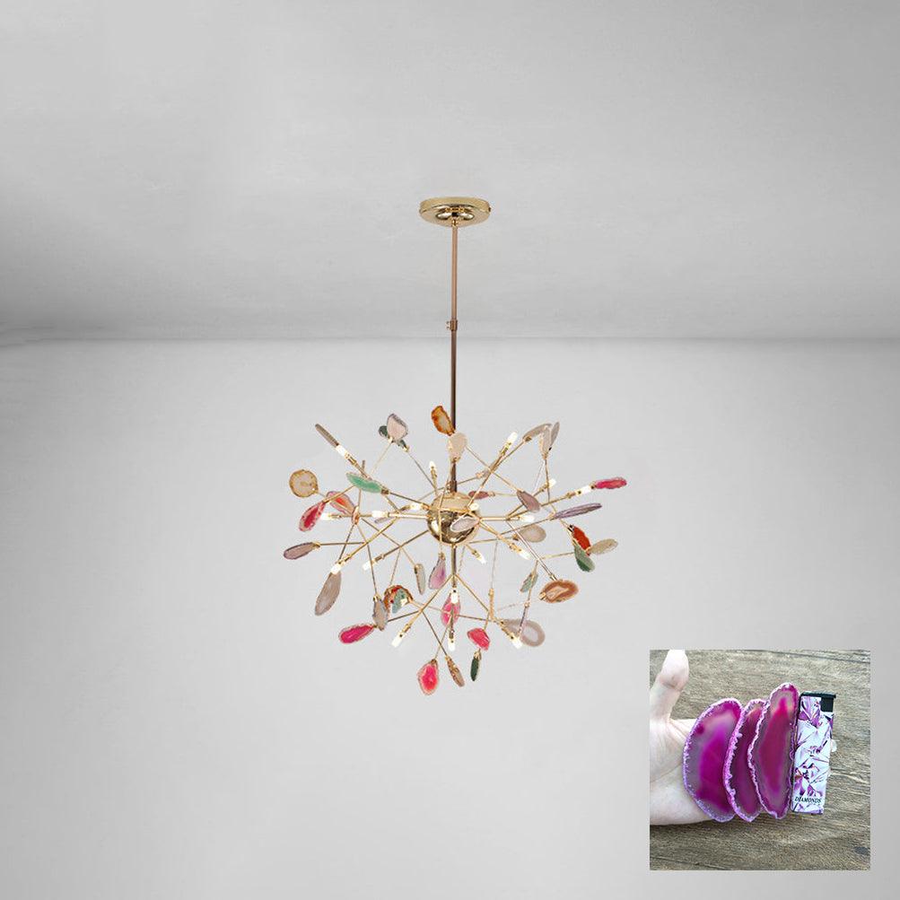Olivia Agate Colorful Branching Chandelier
