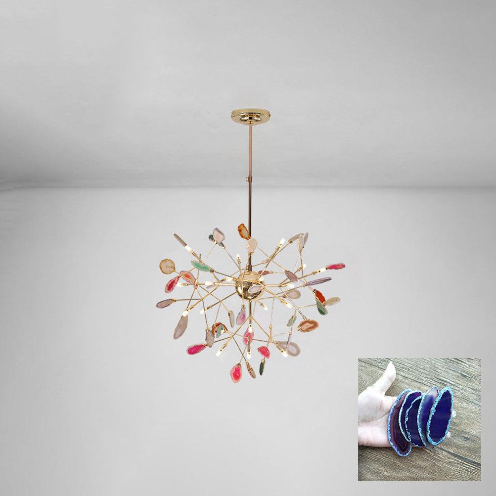 Olivia Agate Colorful Branching Chandelier