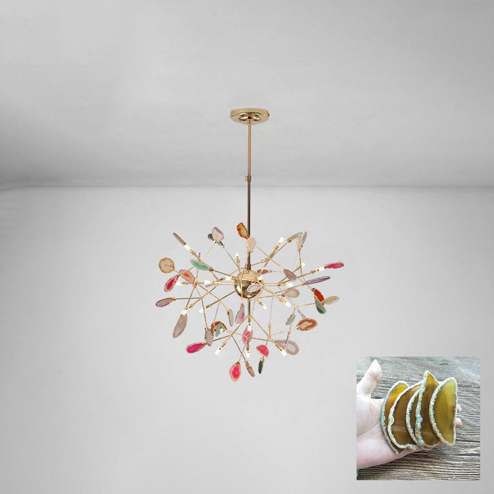Olivia Agate Colorful Branching Chandelier