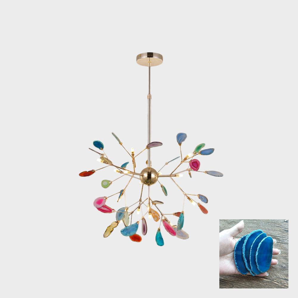 Olivia Agate Colorful Branching Chandelier