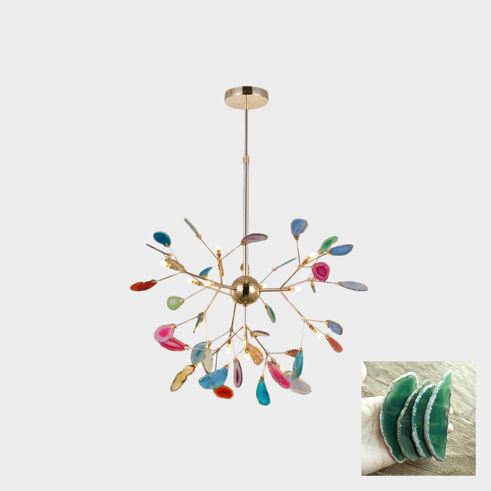 Olivia Agate Colorful Branching Chandelier