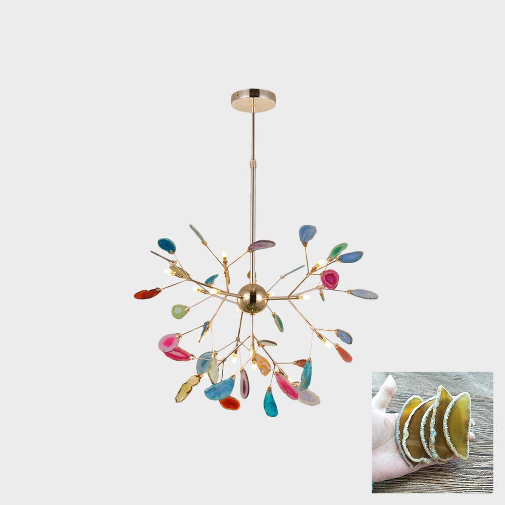 Olivia Agate Colorful Branching Chandelier