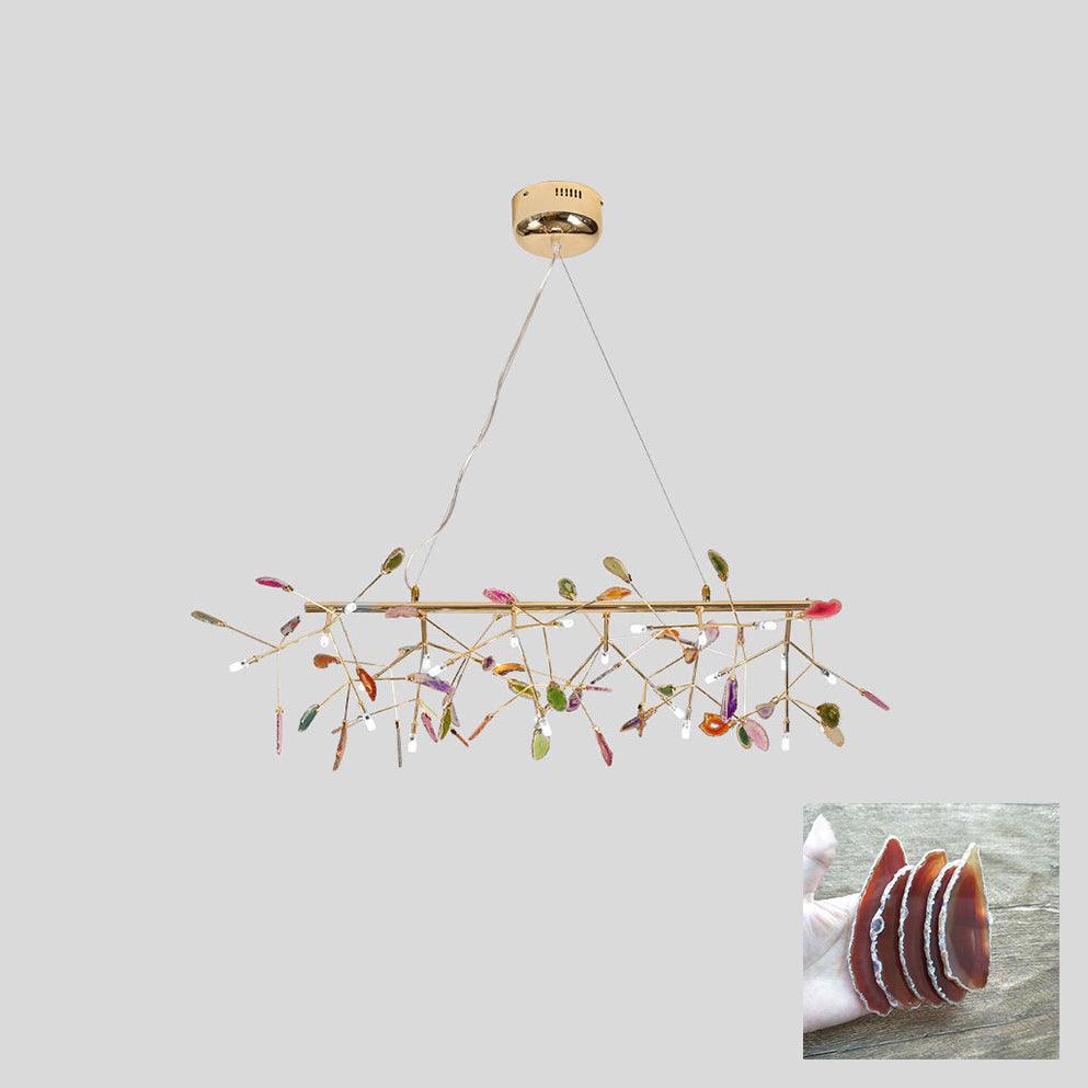 Olivia Agate Colorful Branching Chandelier