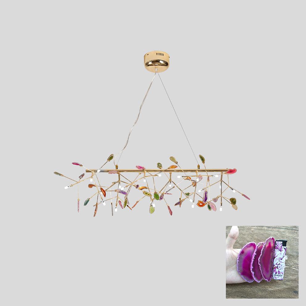 Olivia Agate Colorful Branching Chandelier
