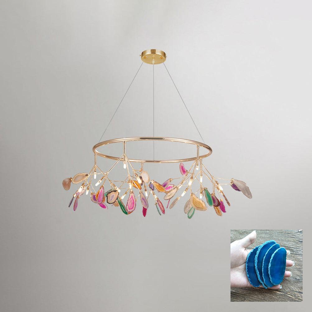 Olivia Agate Colorful Branching Chandelier