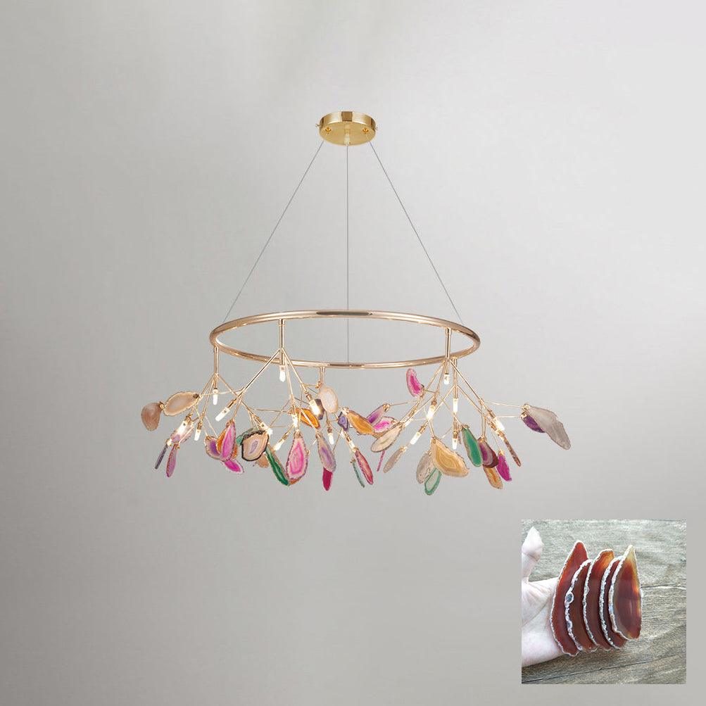 Olivia Agate Colorful Branching Chandelier