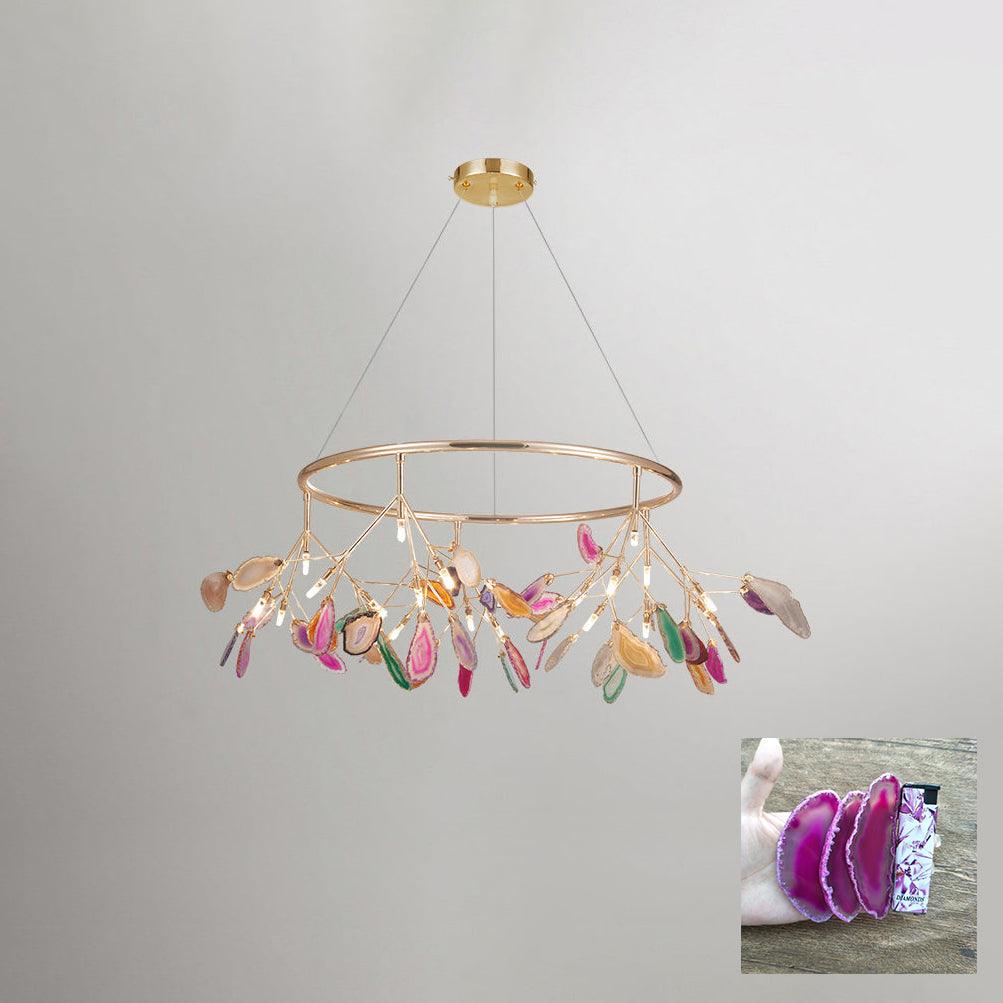 Olivia Agate Colorful Branching Chandelier