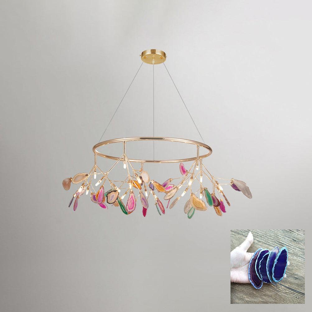Olivia Agate Colorful Branching Chandelier