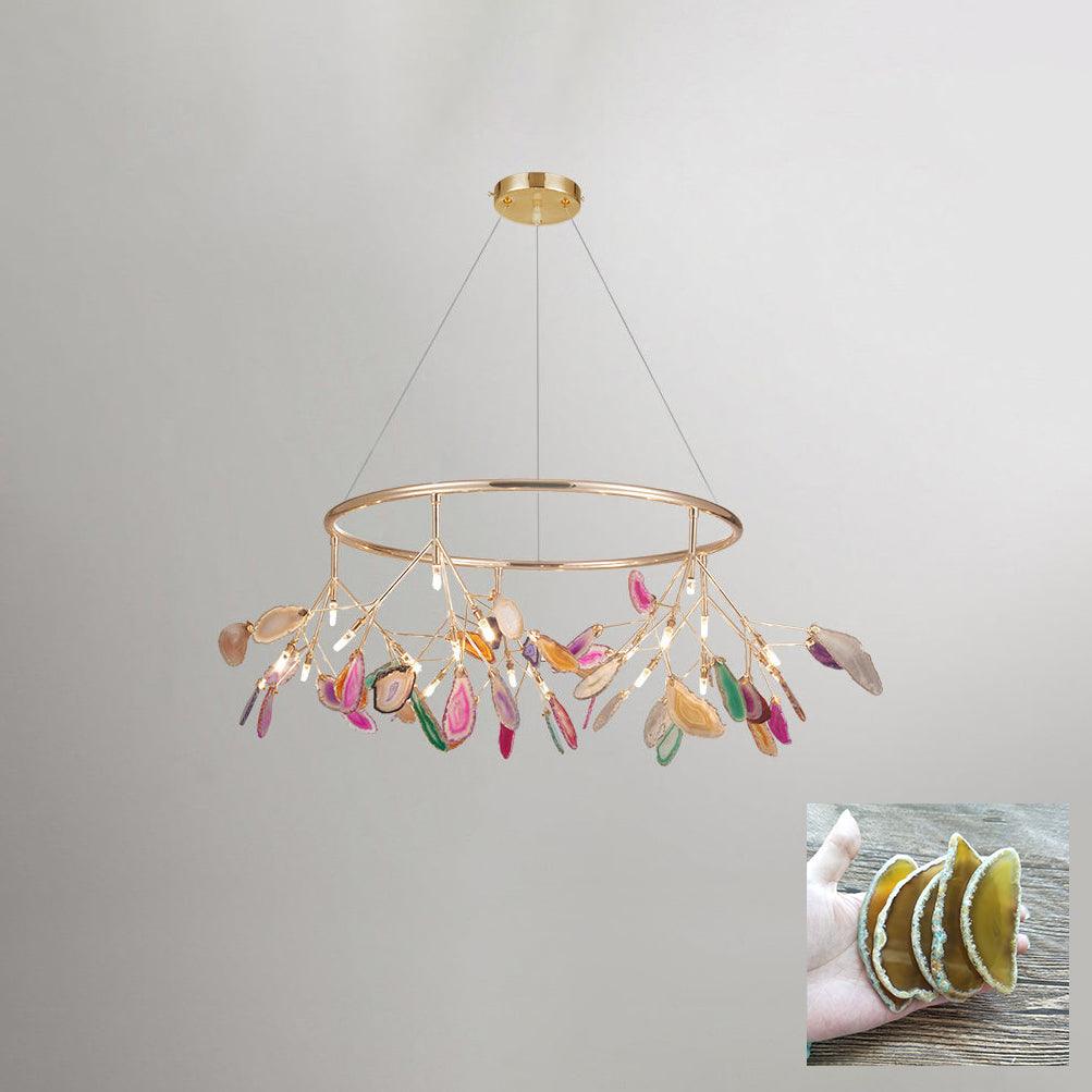 Olivia Agate Colorful Branching Chandelier