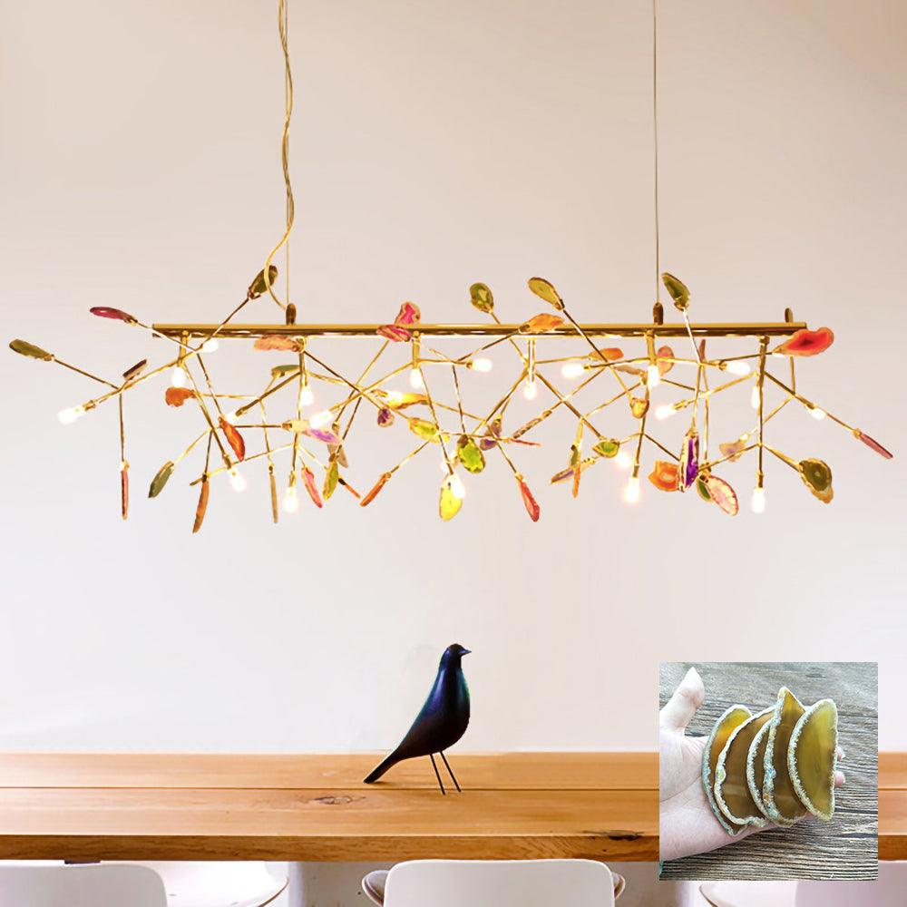 Olivia Agate Colorful Branching Chandelier