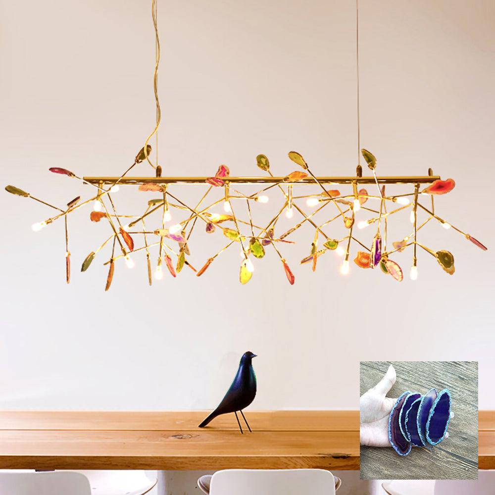 Olivia Agate Colorful Branching Chandelier