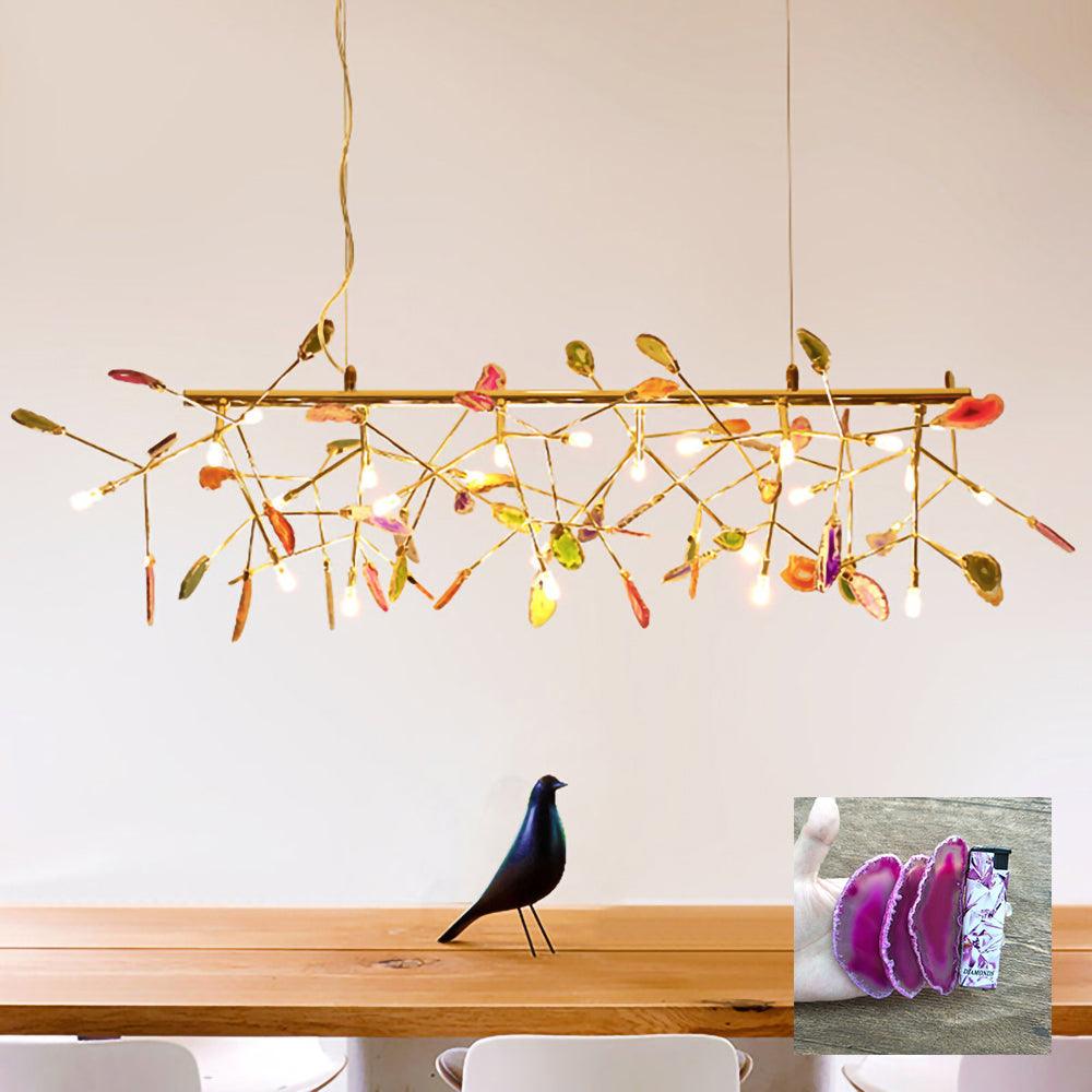 Olivia Agate Colorful Branching Chandelier