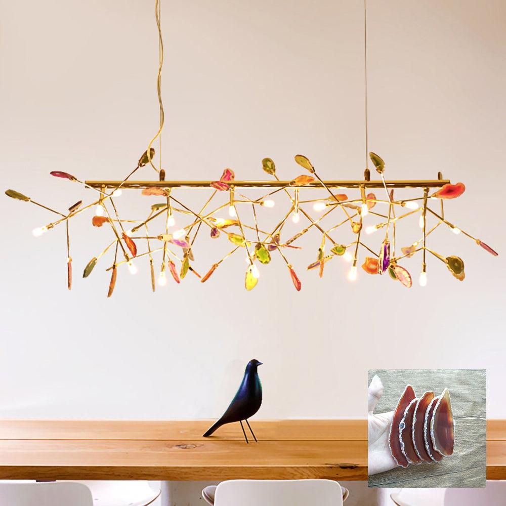 Olivia Agate Colorful Branching Chandelier