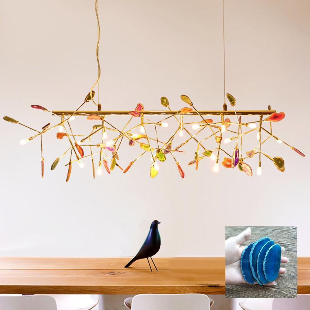 Olivia Agate Colorful Branching Chandelier