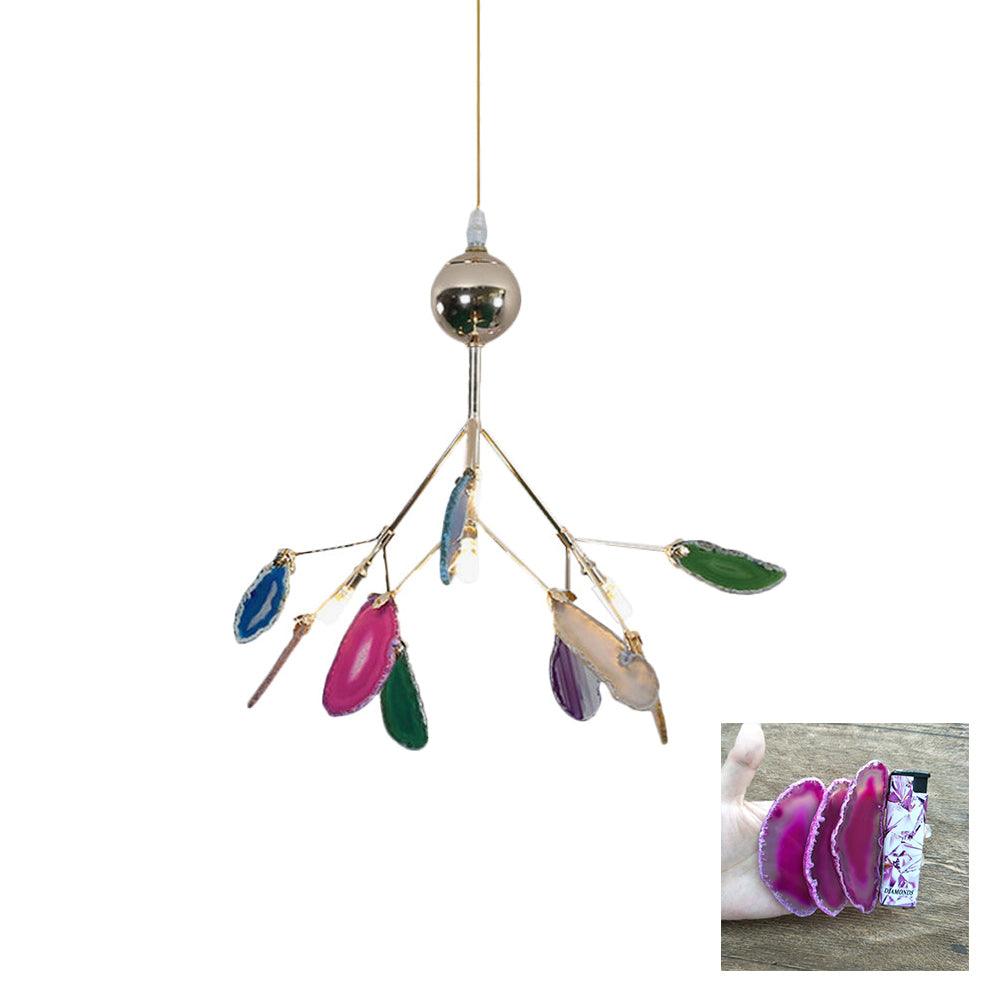 Olivia Agate Colorful Branching Chandelier