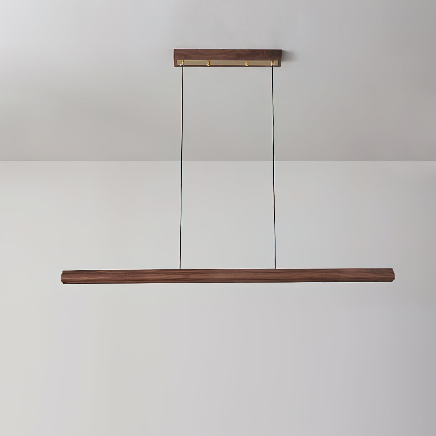 Aimee Cloud Chandelier Wooden Linear Form Minimalist - Letslighting