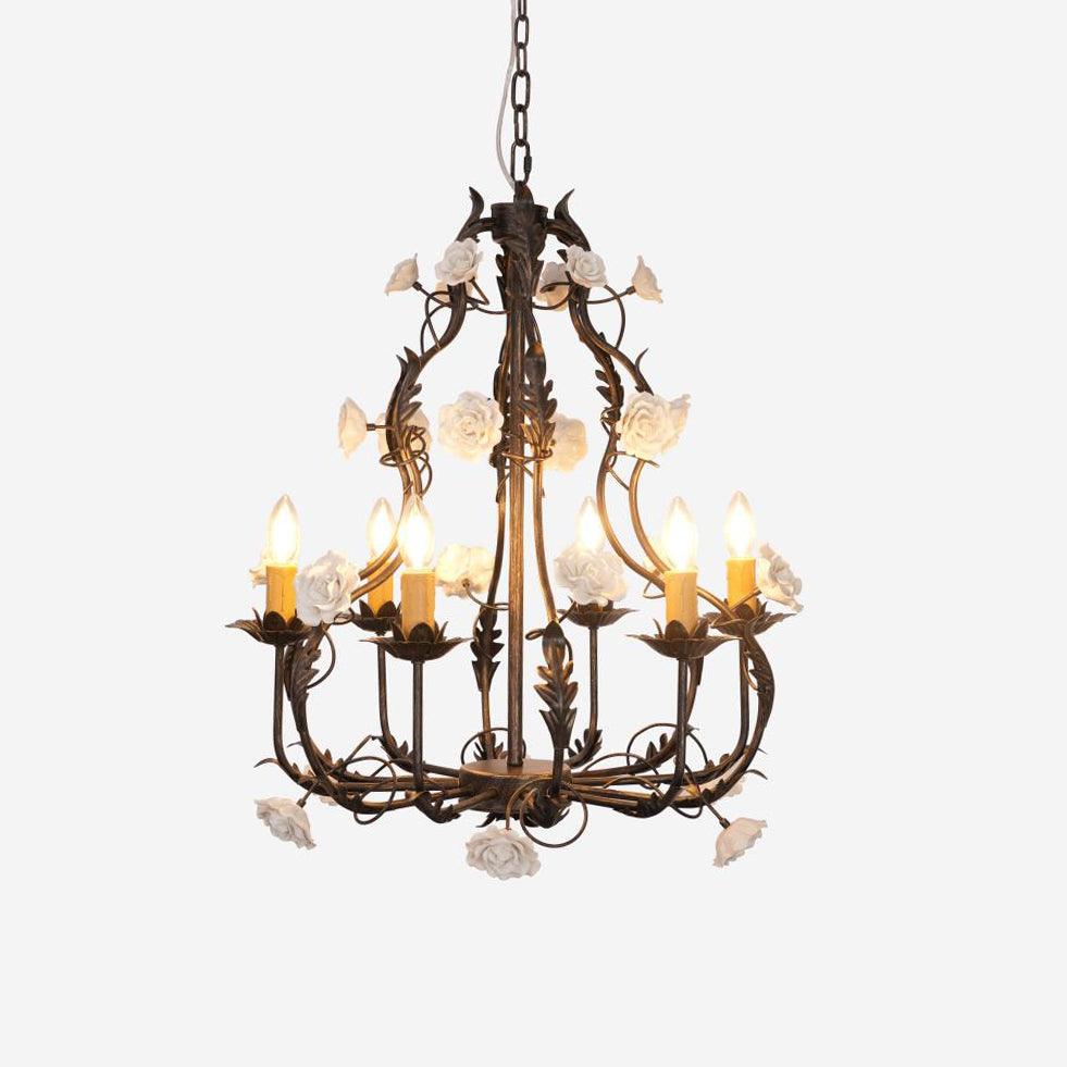 Rocaille Flower Chandelier - Letslighting