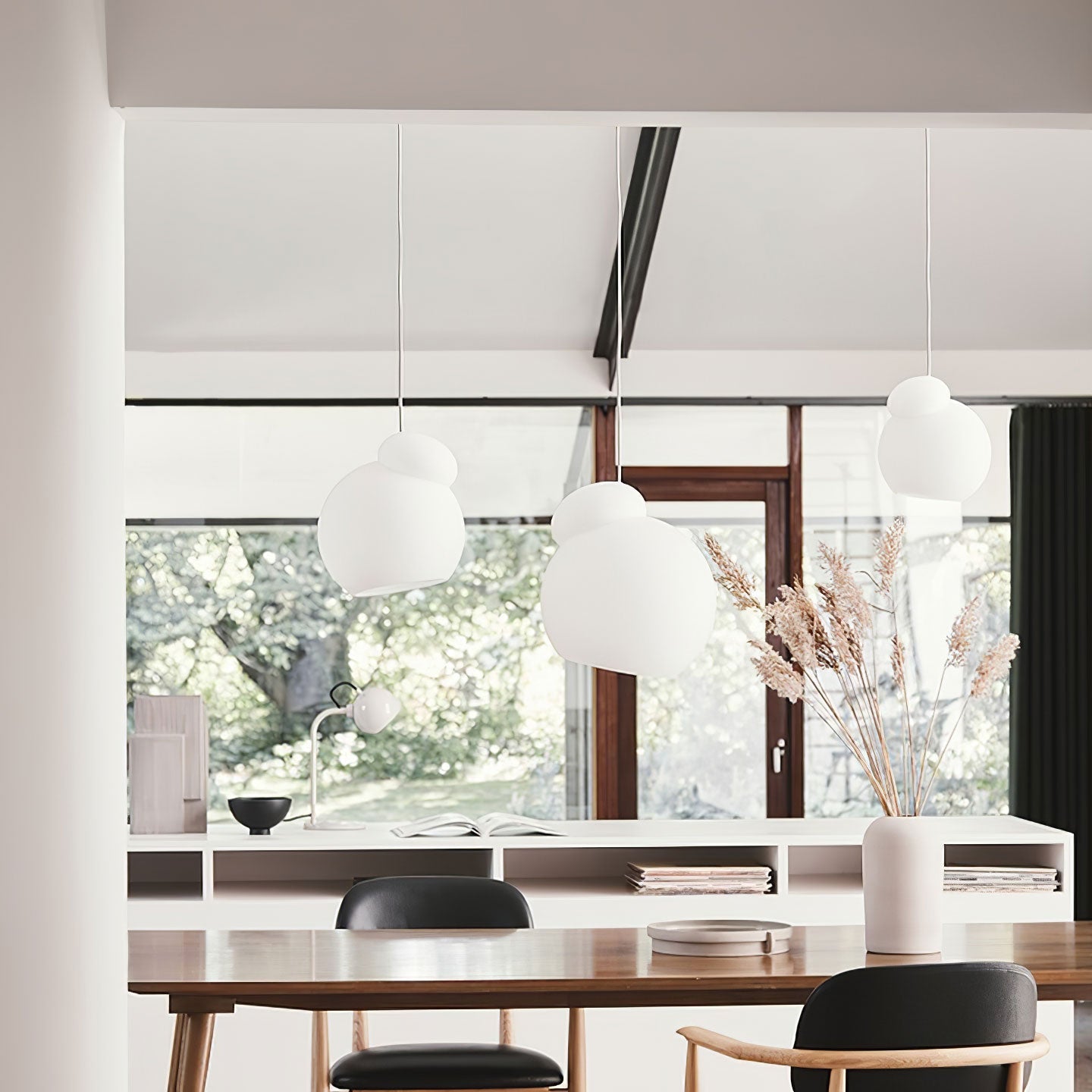 Air Pendant Lamp Asymmetric Opal Glass Artistic - Letslighting
