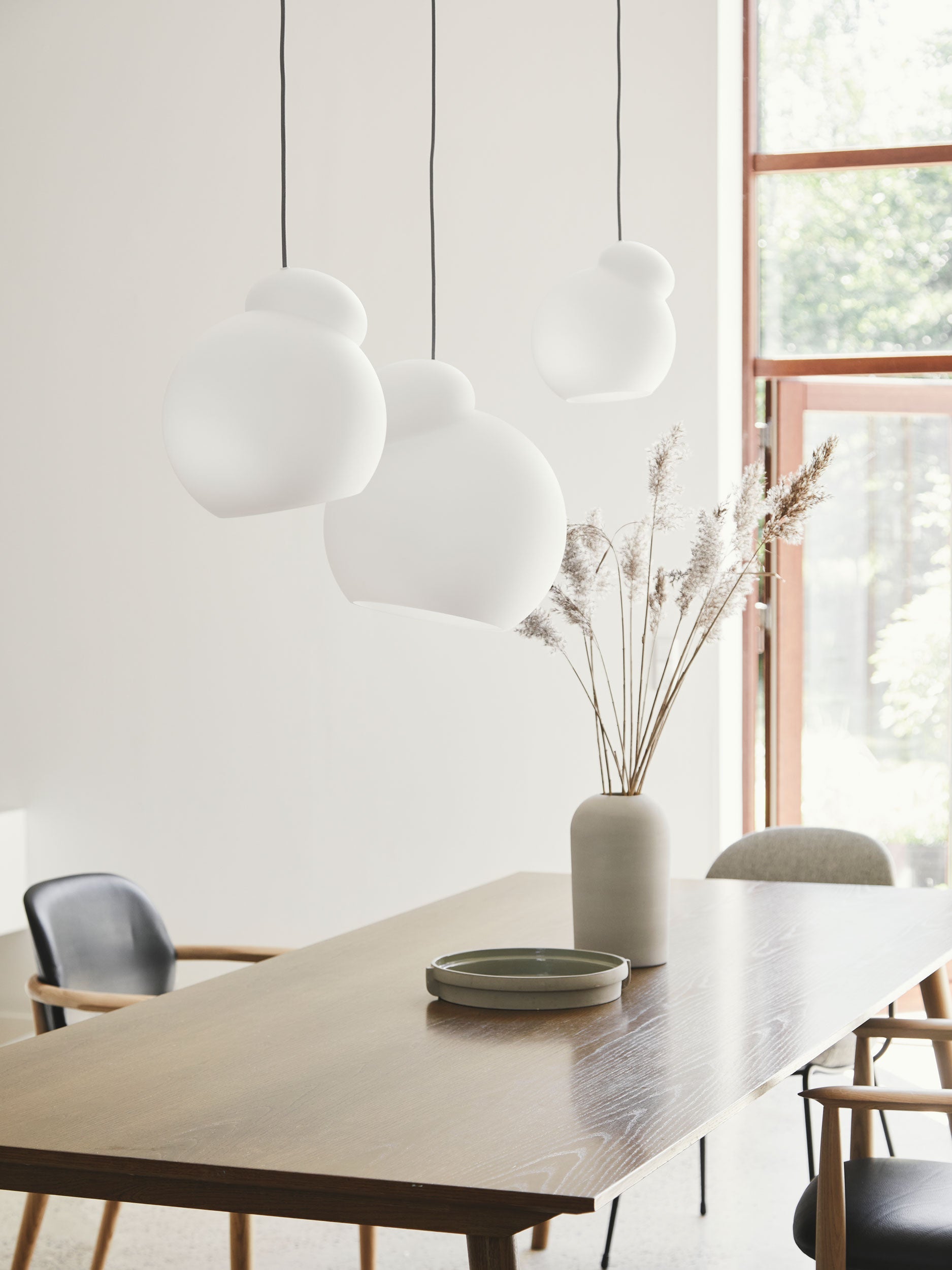 Air Pendant Lamp Asymmetric Opal Glass Artistic - Letslighting