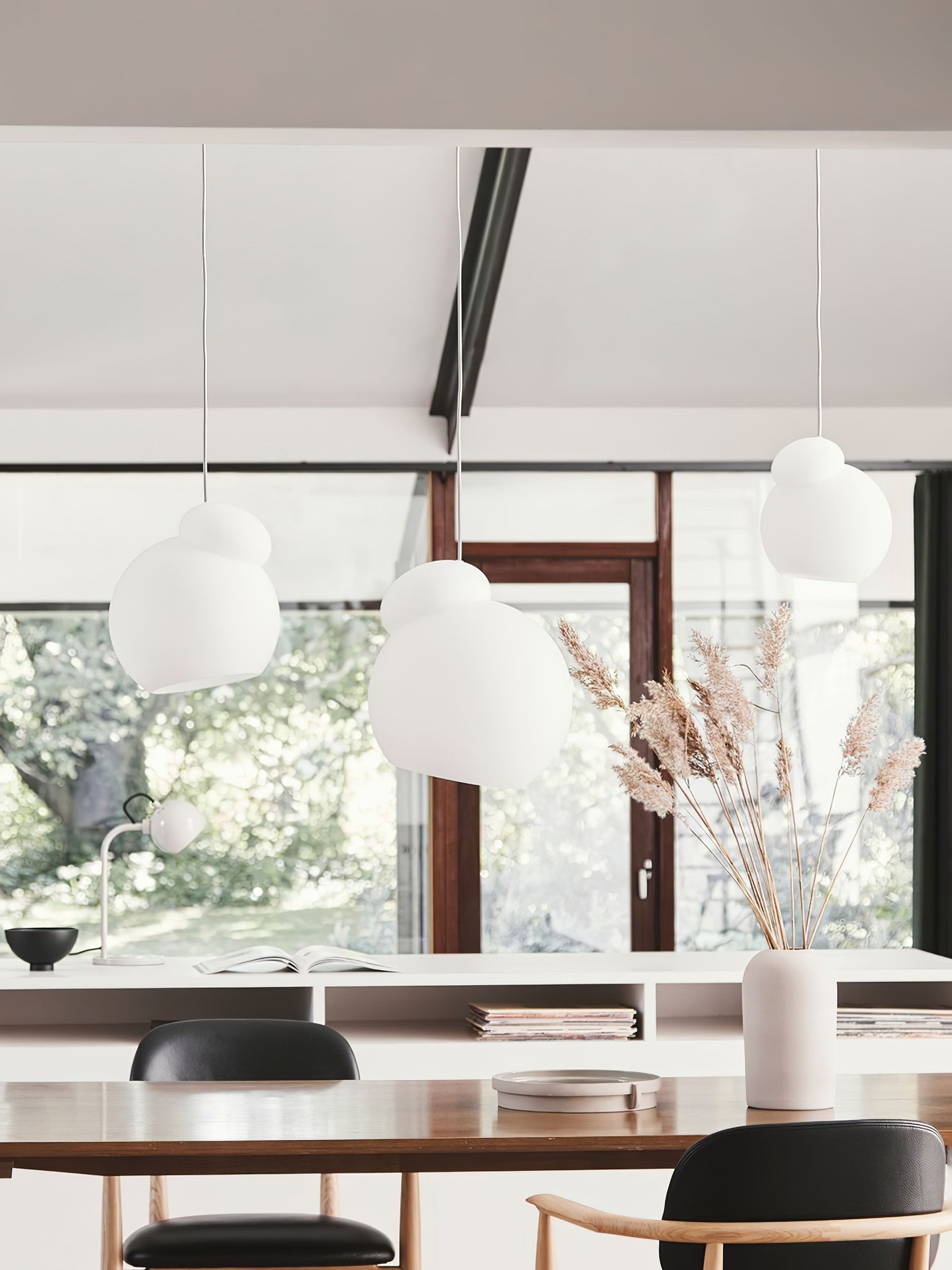 Air Pendant Lamp Asymmetric Opal Glass Artistic - Letslighting