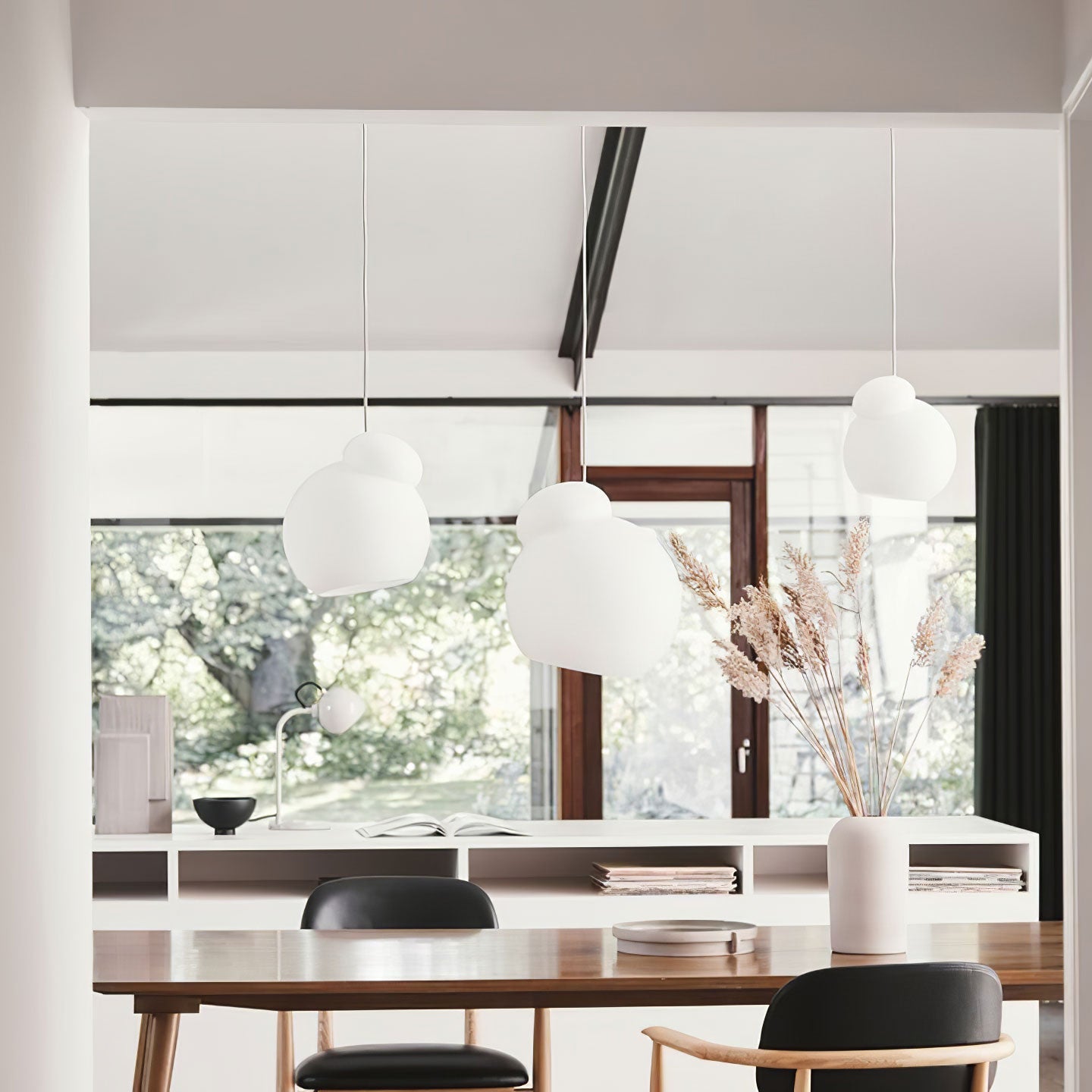 Air Pendant Lamp Asymmetric Opal Glass Artistic - Letslighting