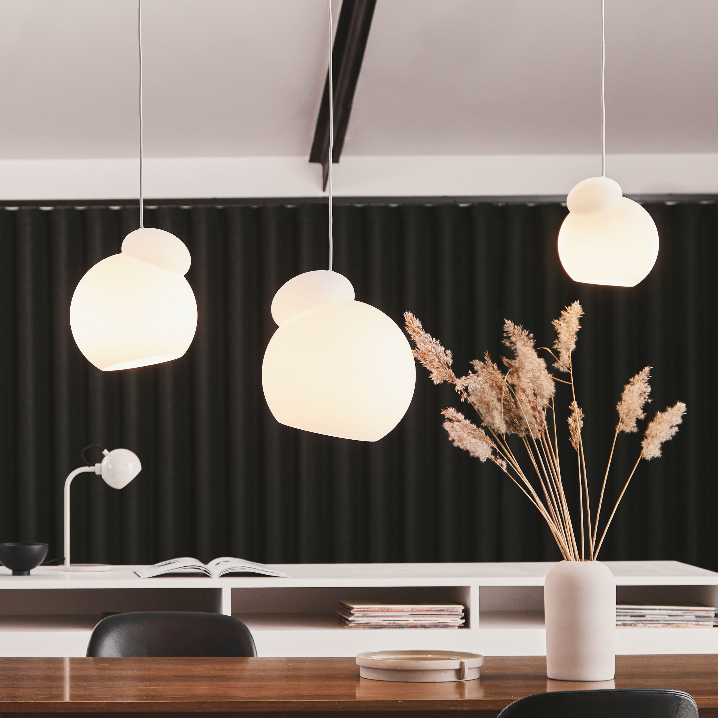 Air Pendant Lamp Asymmetric Opal Glass Artistic - Letslighting