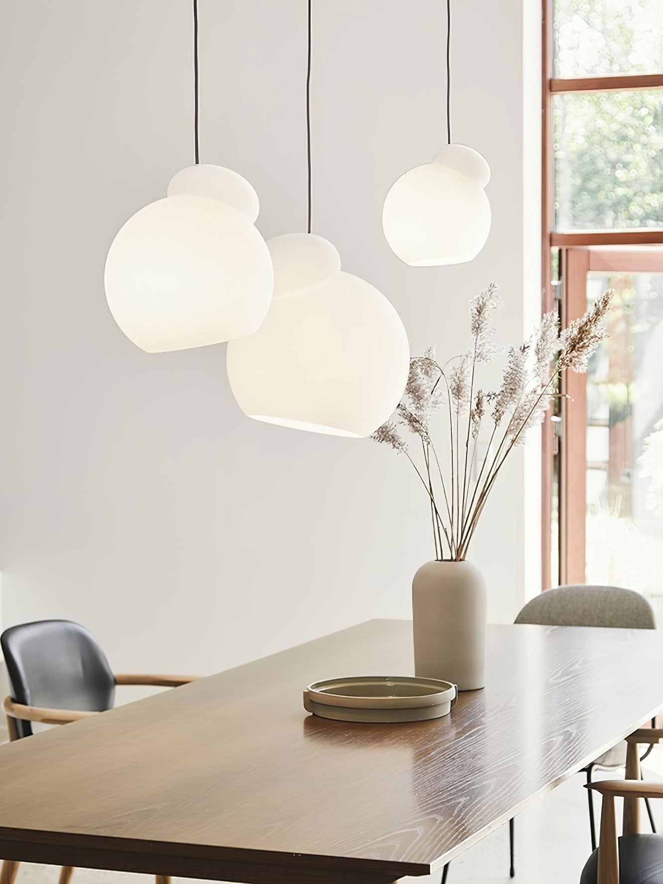 Air Pendant Lamp Asymmetric Opal Glass Artistic - Letslighting