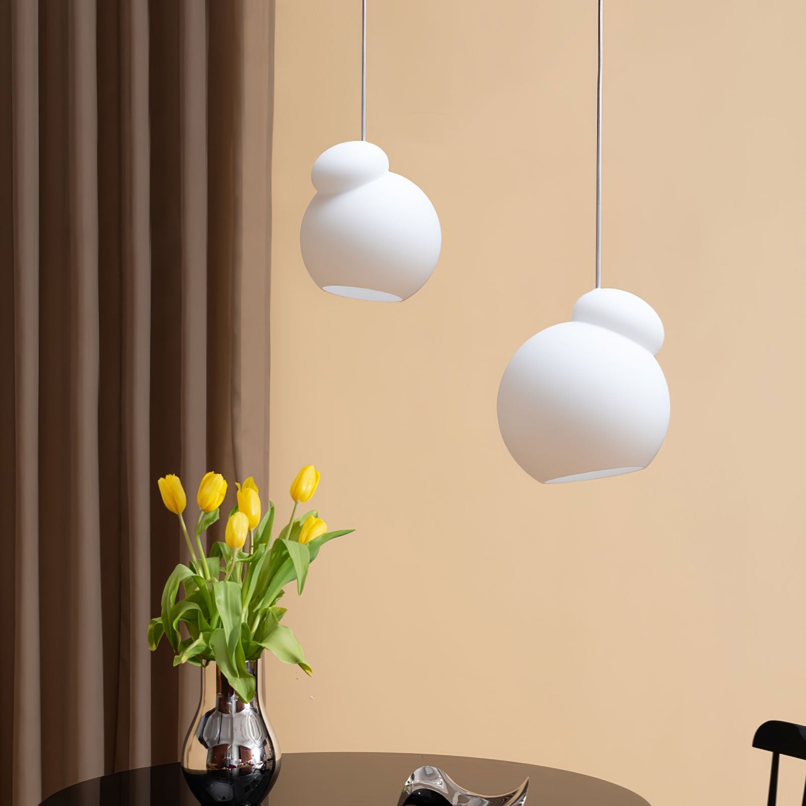 Air Pendant Lamp Asymmetric Opal Glass Artistic - Letslighting