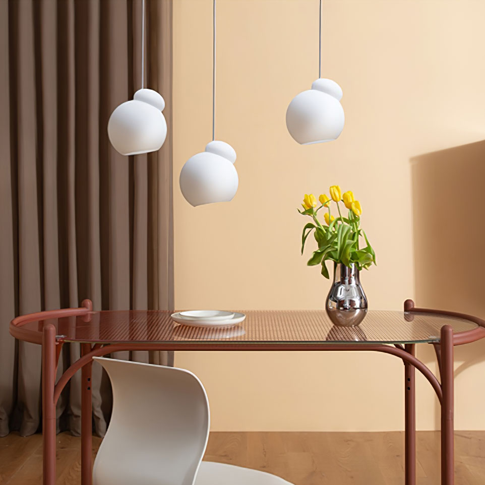 Air Pendant Lamp Asymmetric Opal Glass Artistic - Letslighting