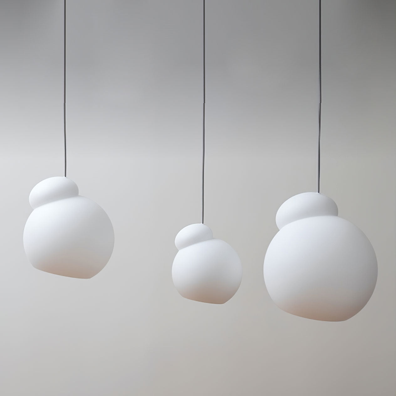 Air Pendant Lamp Asymmetric Opal Glass Artistic - Letslighting